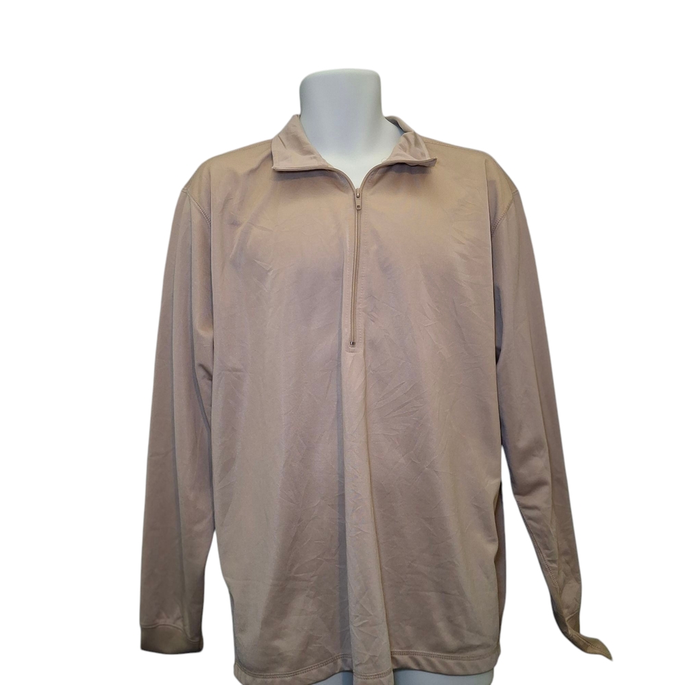 Active Force Apparel Shirt Mens Large Beige Sleeping Heat Retentive Moisture Ret